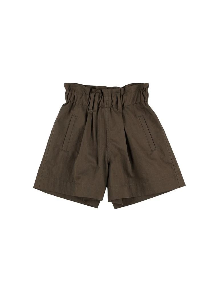 商品Brunello Cucinelli|Paper Bag Waist Cotton Blend Shorts,价格¥832,第1张图片