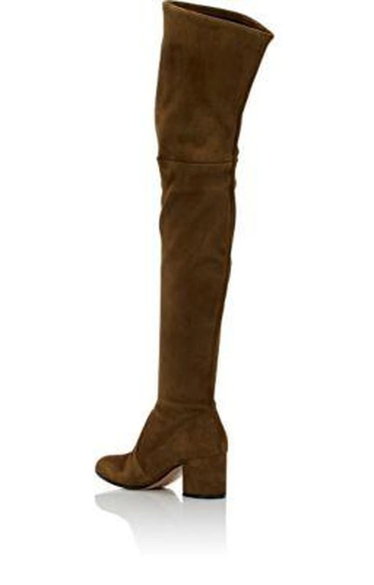 商品Gianvito Rossi|Suede Over-The-Knee Boots,价格¥16331,第3张图片详细描述