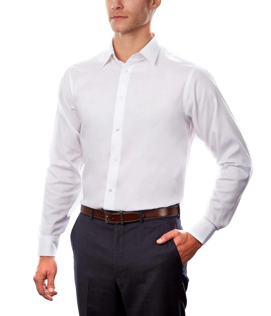 商品Calvin Klein|Dress Shirt Regular Fit Non Iron Stretch Solid,价格¥343,第2张图片详细描述