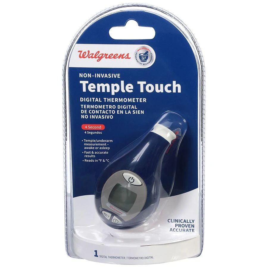 商品Walgreens|Non-Invasive Temple Touch Digital Thermometer,价格¥149,第1张图片