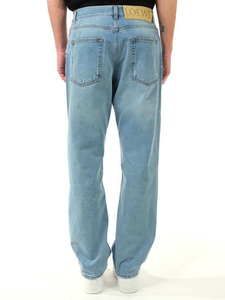 Loewe Men's  Light Blue Other Materials Jeans商品第4张图片规格展示