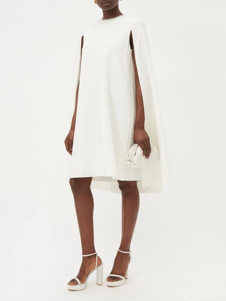 商品ROKSANDA|Twiggy lace-trimmed crepe cape mini dress,价格¥6638,第2张图片详细描述
