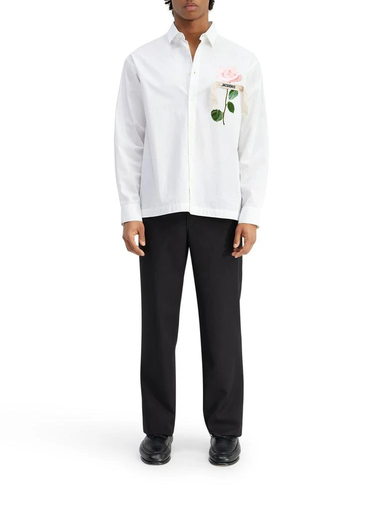 商品Jacquemus|Jacquemus Logo-Detailed Long-Sleeved Shirt,价格¥2508,第2张图片详细描述