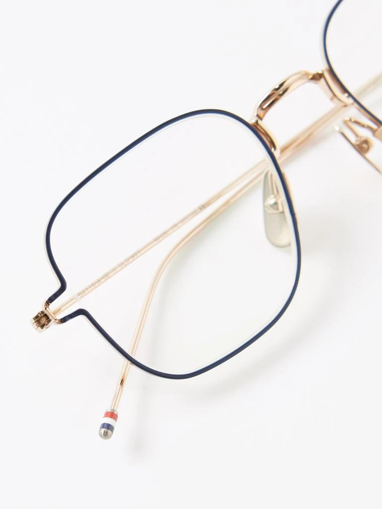 商品Thom Browne|Square titanium glasses,价格¥4621,第5张图片详细描述