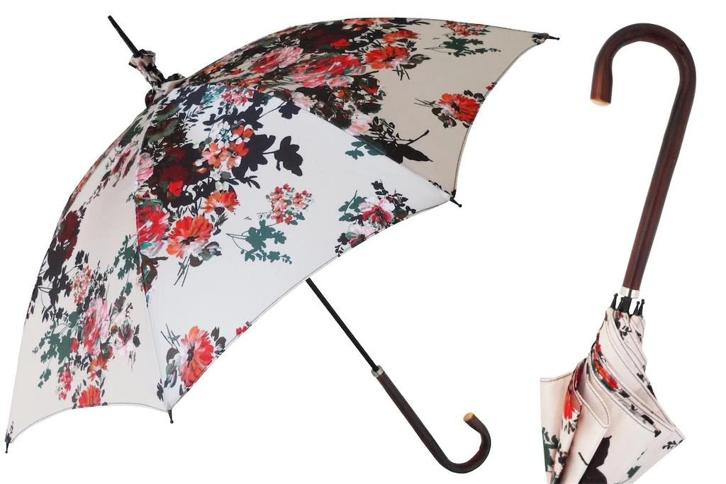 商品PASOTTI|Pasotti 葩莎帝 鲜花伞面 复古树枝手柄 晴雨伞,价格¥1651,第1张图片