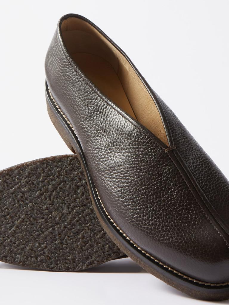 商品Lemaire|Piped leather slip-on shoes,价格¥4227,第4张图片详细描述