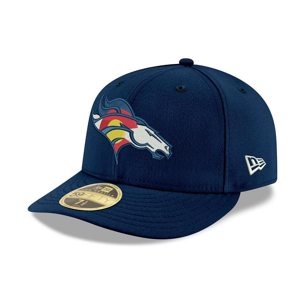 Men's New Era Navy Denver Broncos Omaha Low Profile 59FIFTY Fitted Hat