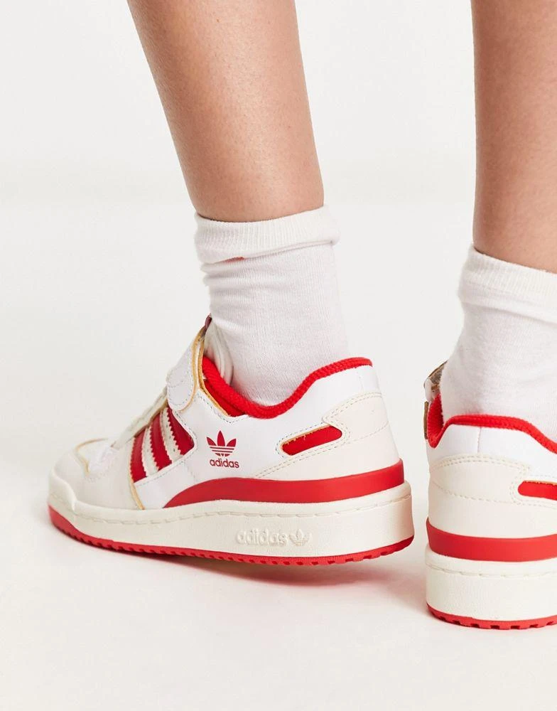 商品Adidas|adidas Originals Forum 84 low trainers in white and red,价格¥855,第4张图片详细描述