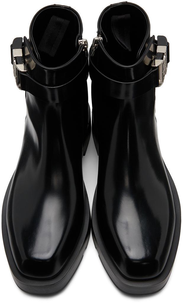 商品Givenchy|黑色 Squared Buckle 踝靴,价格¥12491,第7张图片详细描述