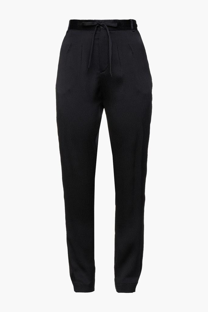 商品ROLAND MOURET|Biltmore pleated hammered silk-blend satin straight-leg pants,价格¥2444,第1张图片