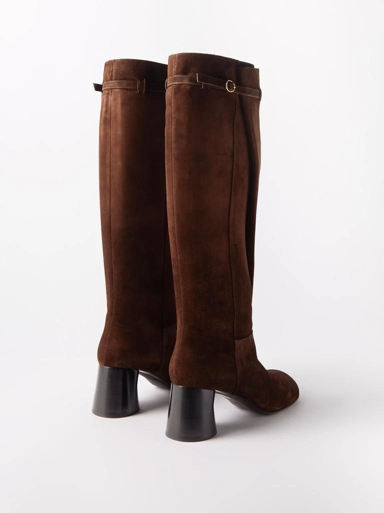 商品Khaite|Admiral 45 suede knee-high boots,价格¥6424,第4张图片详细描述