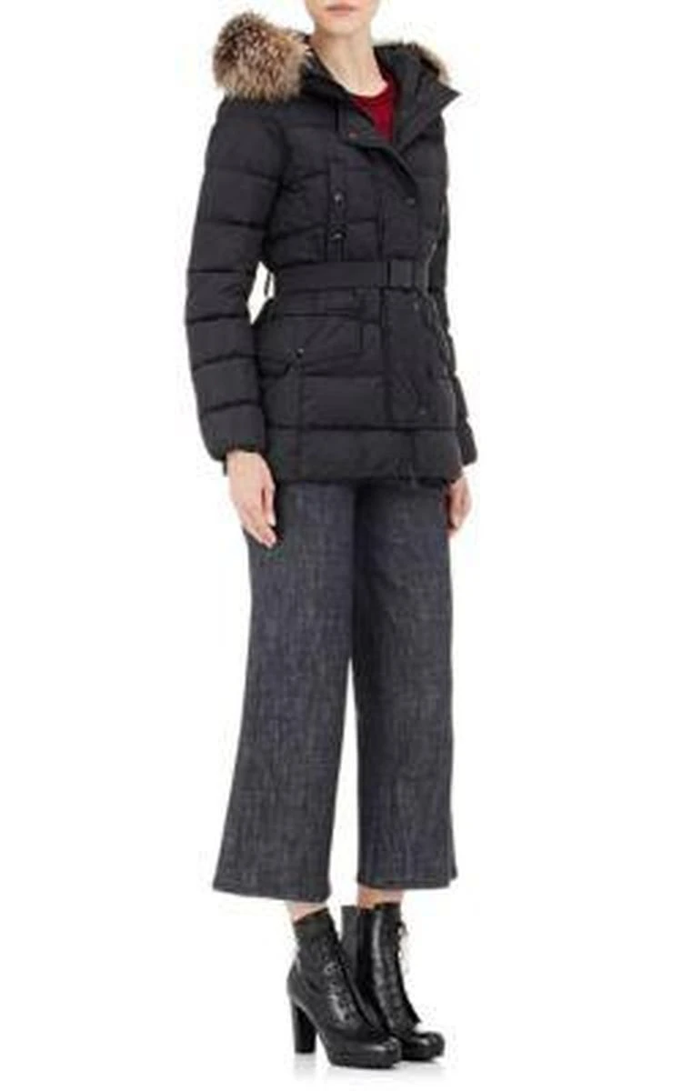 商品Moncler|Fur-Trimmed Down-Quilted Clio收腰羽绒服,价格¥14117,第2张图片详细描述