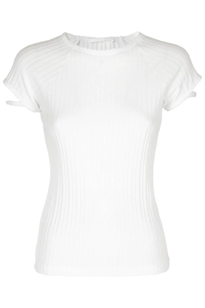 商品Helmut Lang|Helmut Lang Cut-Out Ribbed T-Shirt,价格¥493,第1张图片