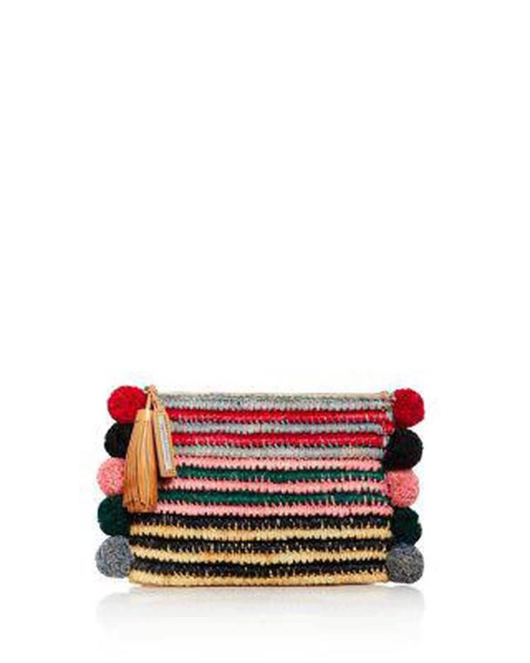 商品Loeffler Randall|Multicolor Tassel Raffia Pouch,价格¥758,第1张图片