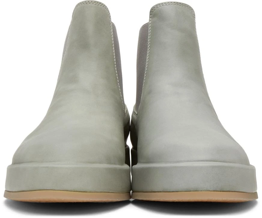 商品Fear of god|Grey Leather Wrapped Chelsea Boots,价格¥2249,第2张图片详细描述