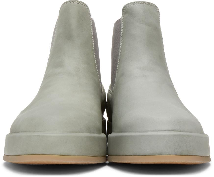 商品Fear of god|Grey Leather Wrapped Chelsea Boots,价格¥6720,第4张图片详细描述