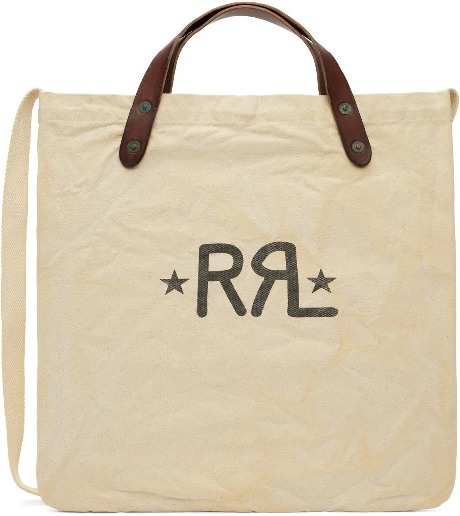 商品RRL|Beige Double RL Ranch Logo Market Tote,价格¥1208,第1张图片