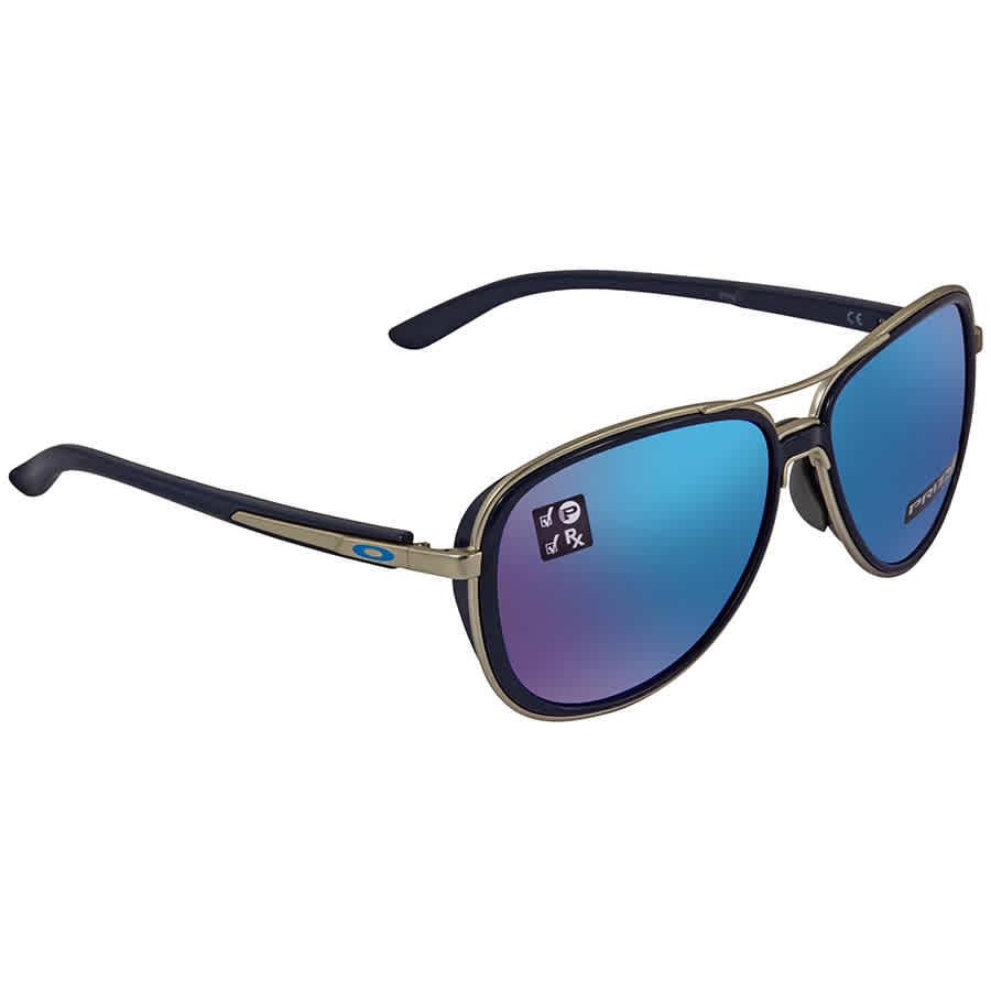 Split Time Polarized Prizm Sapphire Pilot Ladies Sunglasses OO4129 412907 58商品第1张图片规格展示