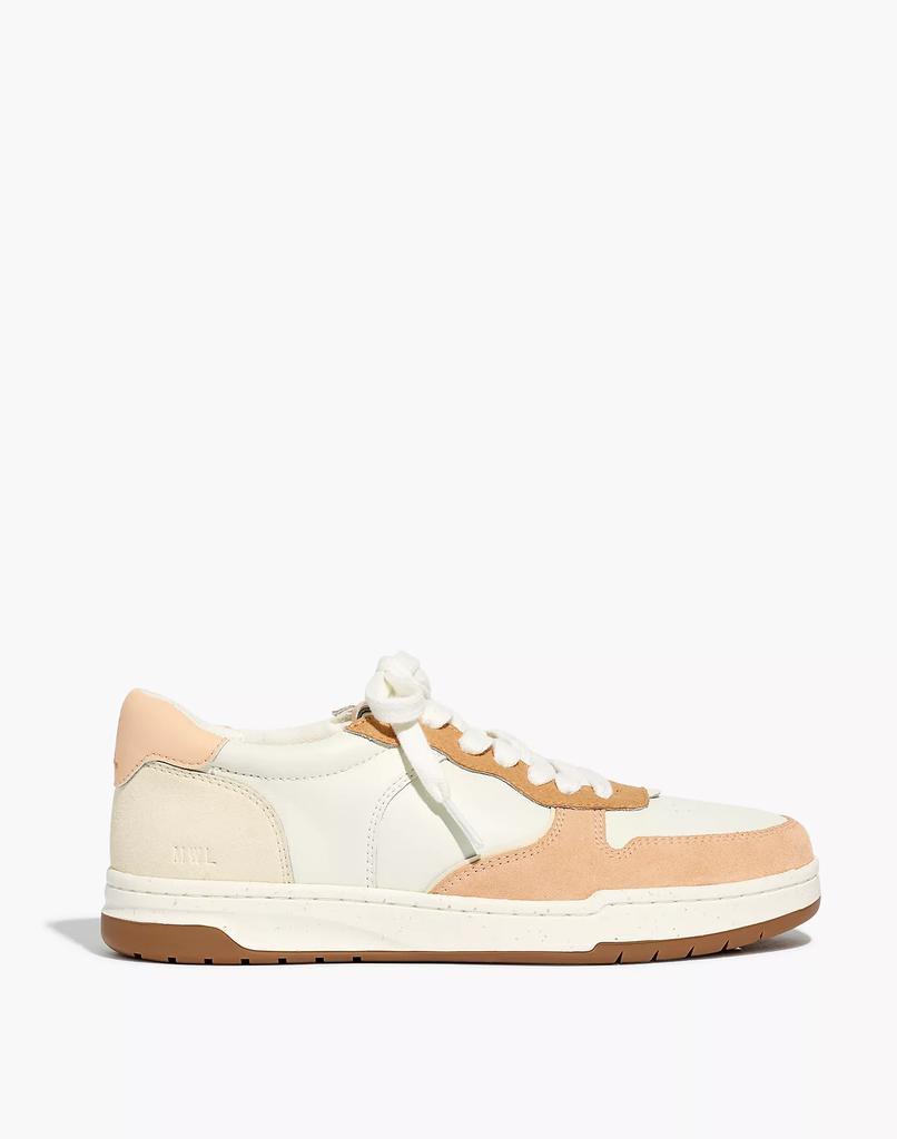 商品Madewell|Court Low-Top Sneakers in Peach Colorblock,价格¥585,第4张图片详细描述