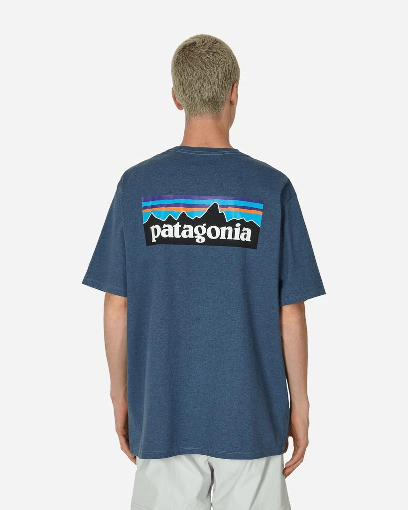 商品Patagonia|P-6 Logo Responsibili T-Shirt Utility Blue,价格¥317,第3张图片详细描述