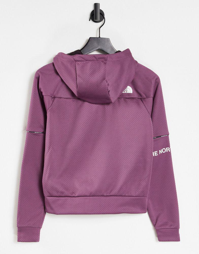 The North Face Training Mountain Athletic full zip hoodie in purple商品第2张图片规格展示