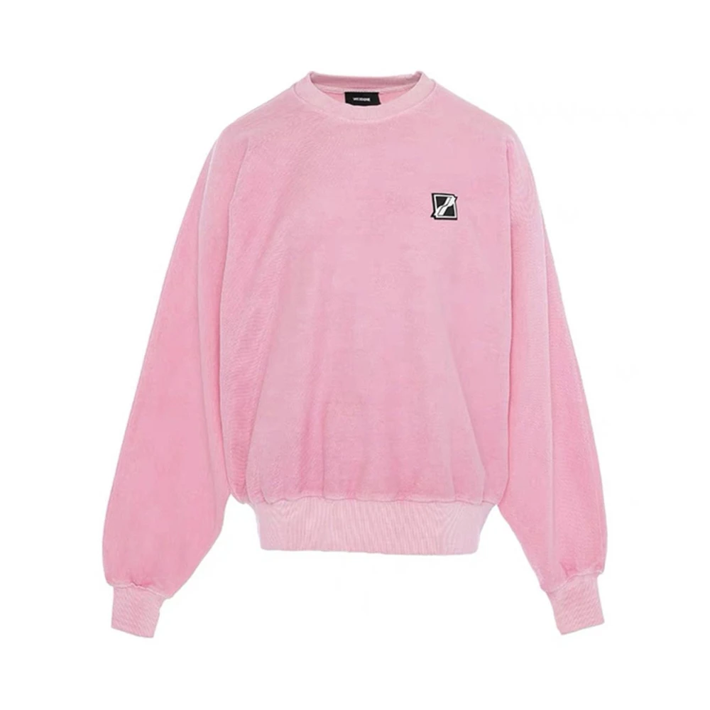 商品We11done|WE11DONE 女士荧光粉徽标圆领卫衣 WD-TS1-21-512-U-NP,价格¥810,第1张图片