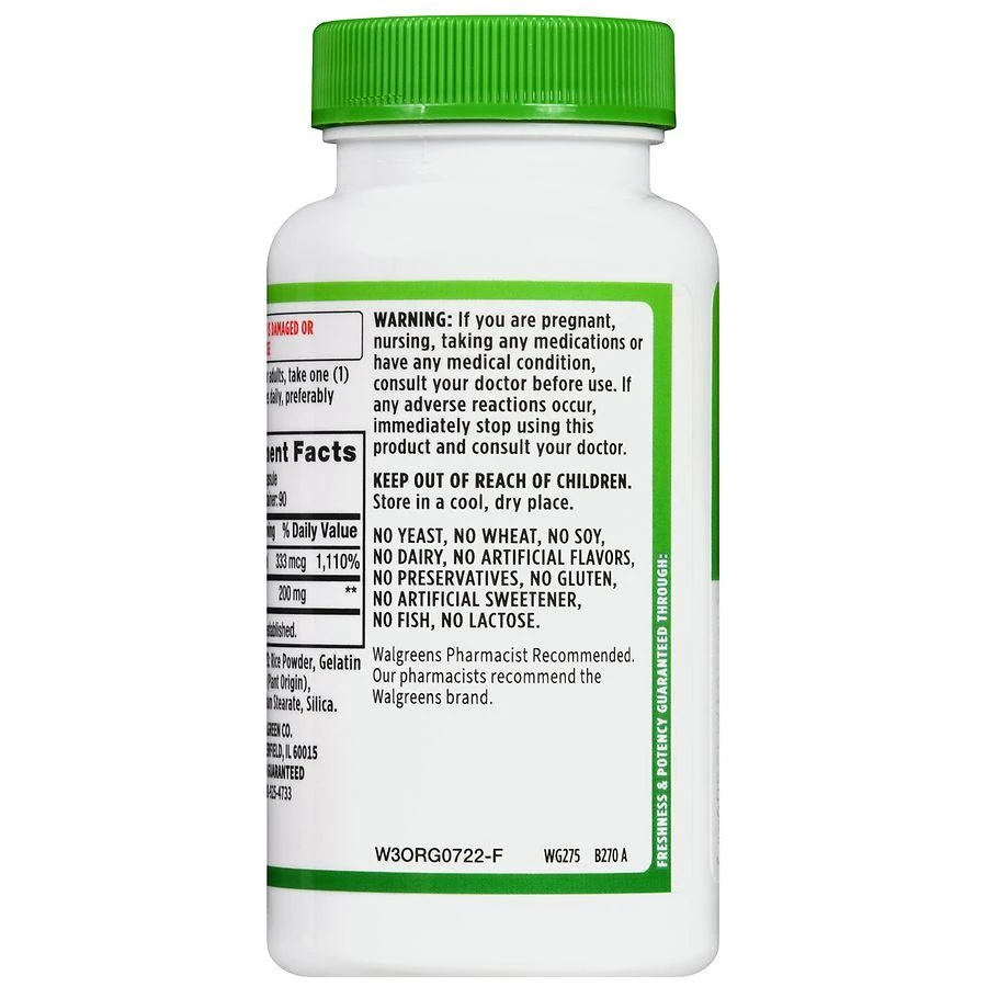 商品Walgreens|Alpha Lipoic Acid 200 mg plus Biotin Capsules (90 days),��价格¥149,第4张图片详细描述