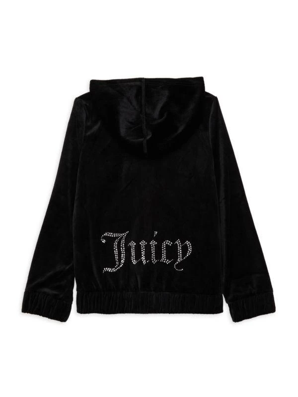 商品Juicy Couture|Girl's Velour Hoodie,价格¥203,第2张图片详细描述