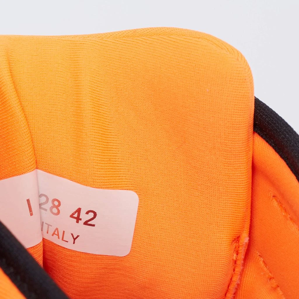 Chanel Orange/Grey Suede And Leather CC High Top Sneakers Size 42 商品