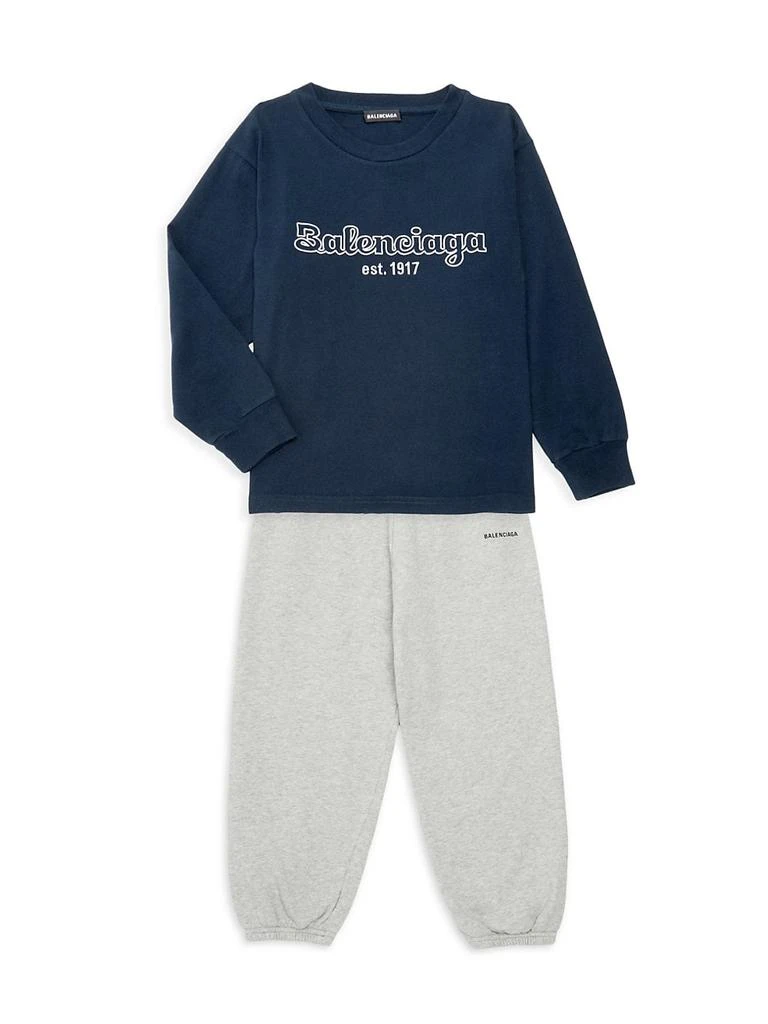 商品Balenciaga|Little Kid's & Kid's Long-Sleeve T-Shirt,价格¥914,第2张图片详细描述