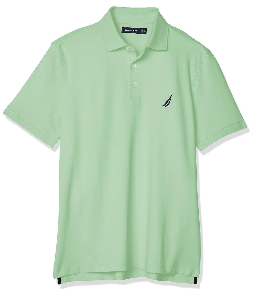 商品Nautica|Men's Short Sleeve Solid Stretch Cotton Pique Polo Shirt,价格¥179,第1张图片