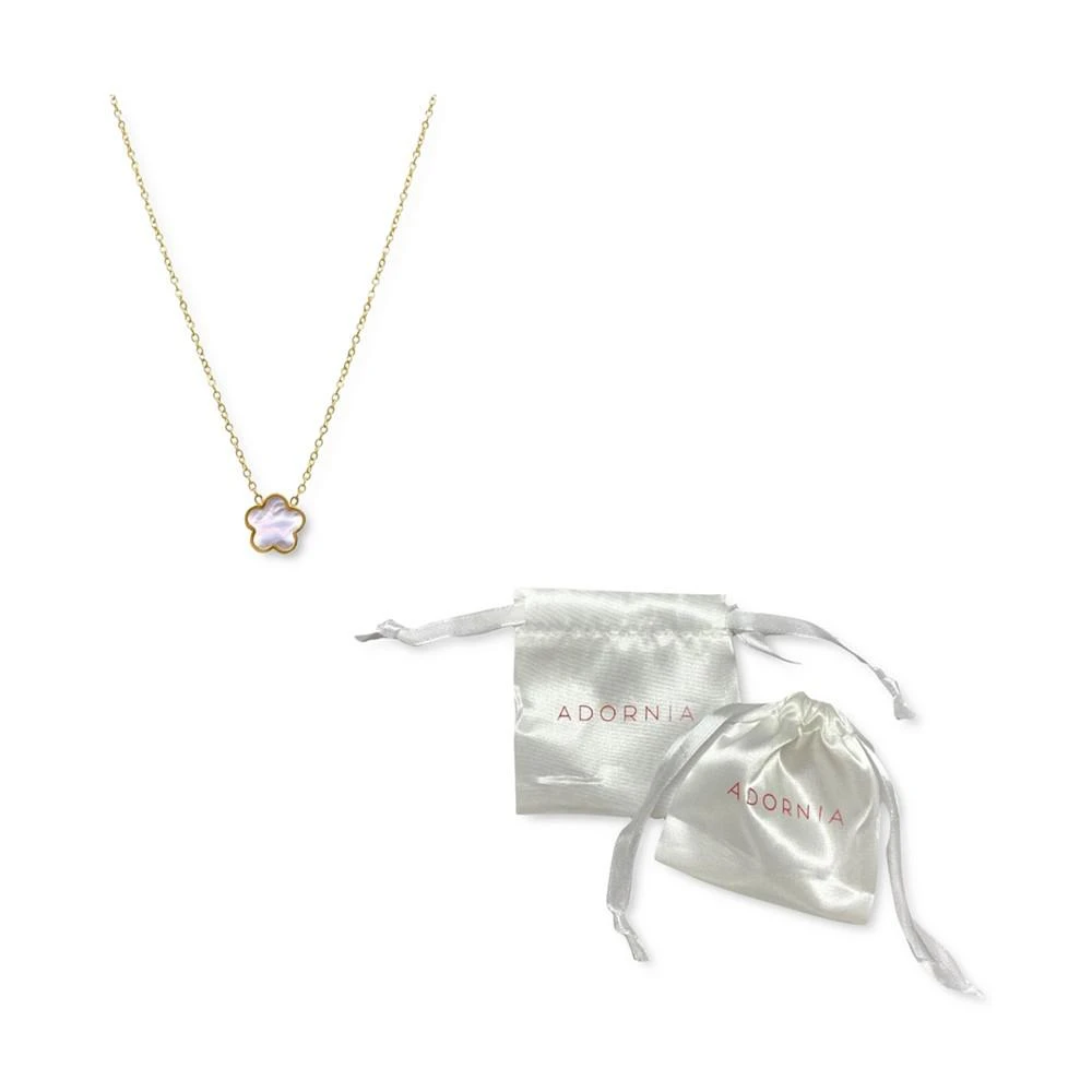 商品ADORNIA|White Mother Of Pearl Clover Necklace,价格¥216,第2张图片详细描述