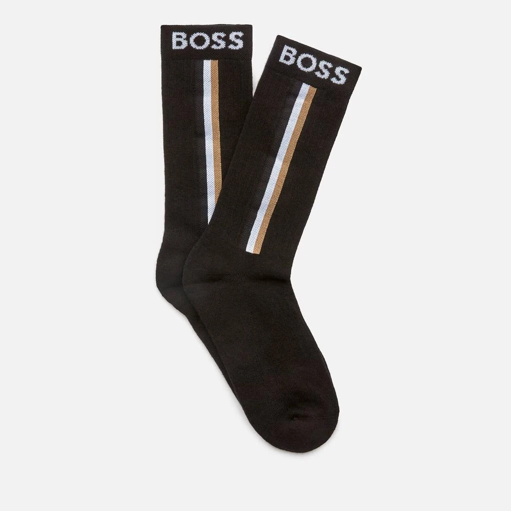 商品Hugo Boss|BOSS Bodywear Iconic Ribbed Cotton-Blend Socks,价格¥119,第1张图片