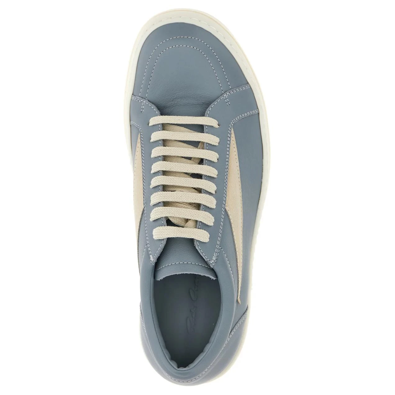 商品[国内直发] Rick Owens|/RO 小牛皮 圆头系带 低帮 板鞋 男款 蓝色,价格¥6631,第6张图片详细描述