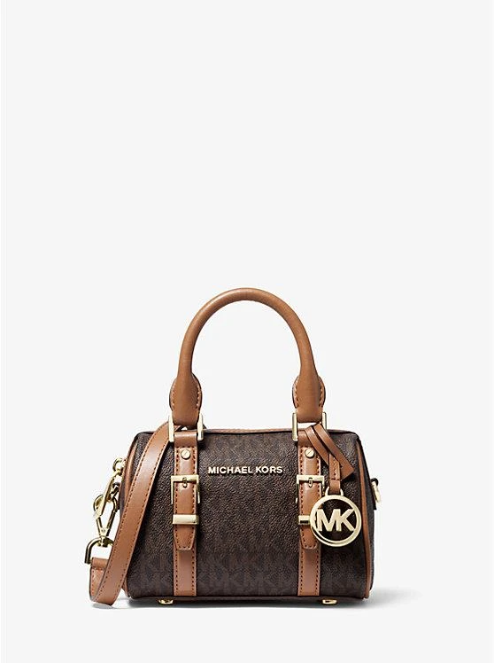 商品Michael Kors|Bedford Legacy超小号logo手提斜挎包枕头包,价格¥896,第1张图片