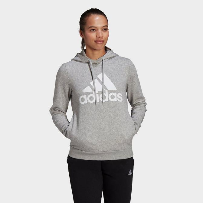 Women's adidas LOUNGEWEAR Essentials Logo Fleece Hoodie商品第1张图片规格展示