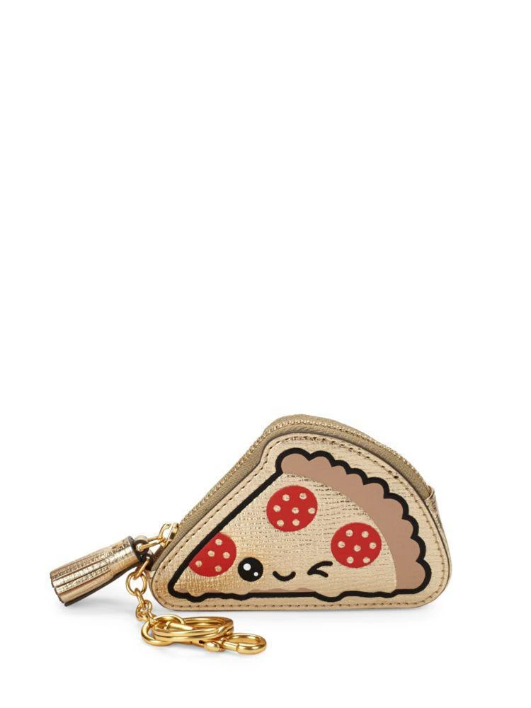 商品Anya Hindmarch|Pizza 真皮拉链零钱袋,价格¥669,第1张图片