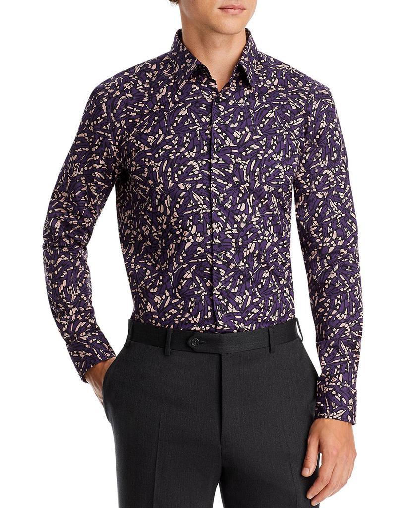 商品Hugo Boss|Ermo Slim Fit Long Sleeve Shirt,价格¥582,第1张图片