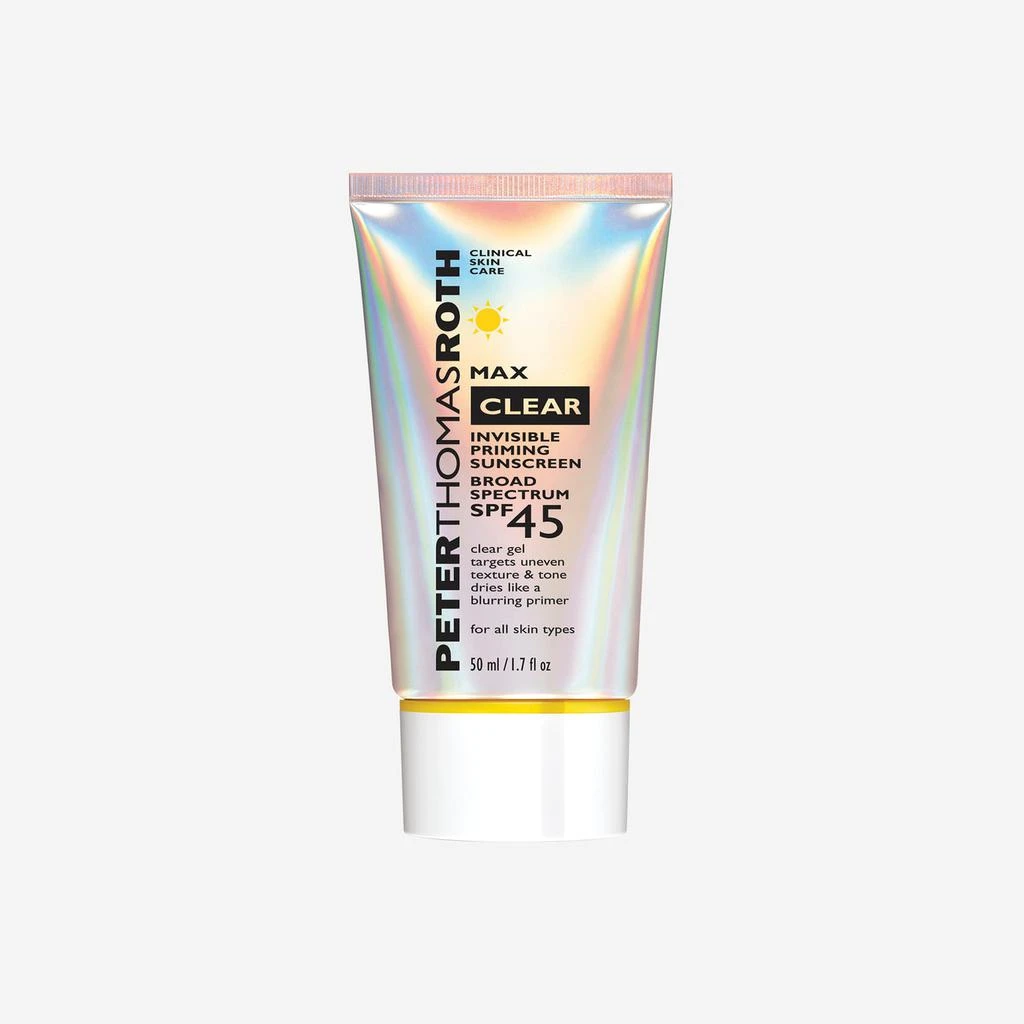 商品Peter Thomas Roth|Max Clear Invisible Priming Sunscreen Broad Spectrum SPF 45|50 ml / 1.7 fl oz,价格¥289,第1张图片