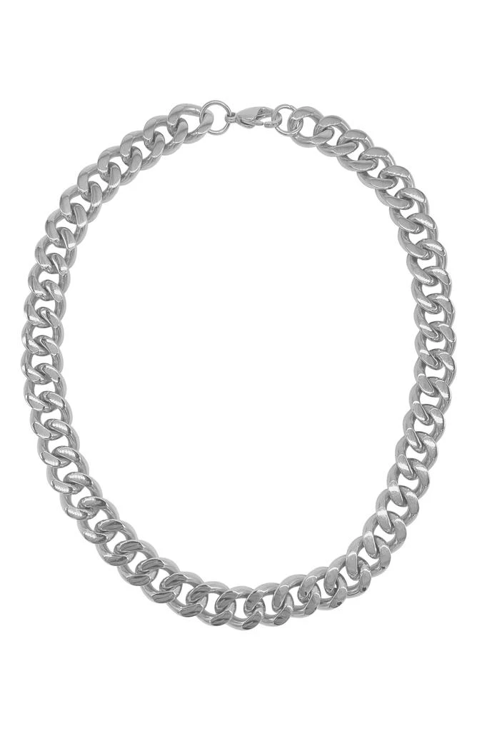 商品ADORNIA|Water Resistant 14K Gold Plated Curb Chain Necklace,价格¥263,第1张图片