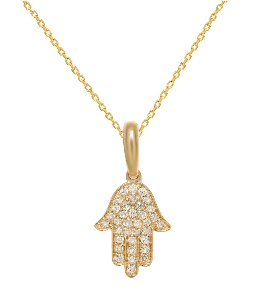 商品Diana M.|14K Yellow Gold 0.12ct Diamond Pendant,价格¥5929,第1张图片