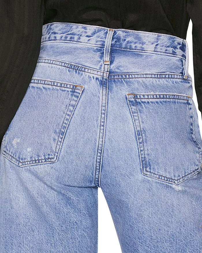 商品FRAME|High Rise Denim Bermuda Shorts in Baines Rip,价格¥400,第2张图片详细描述