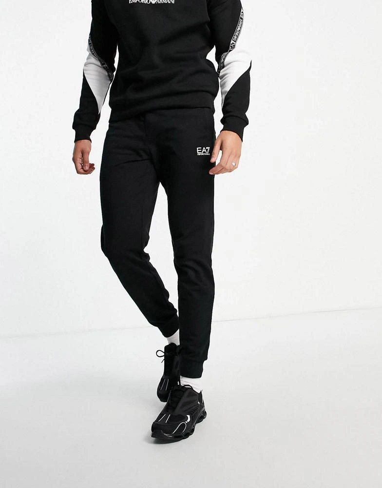 商品EA7|Armani EA7 core ID logo joggers in black,价格¥515,第1张图片