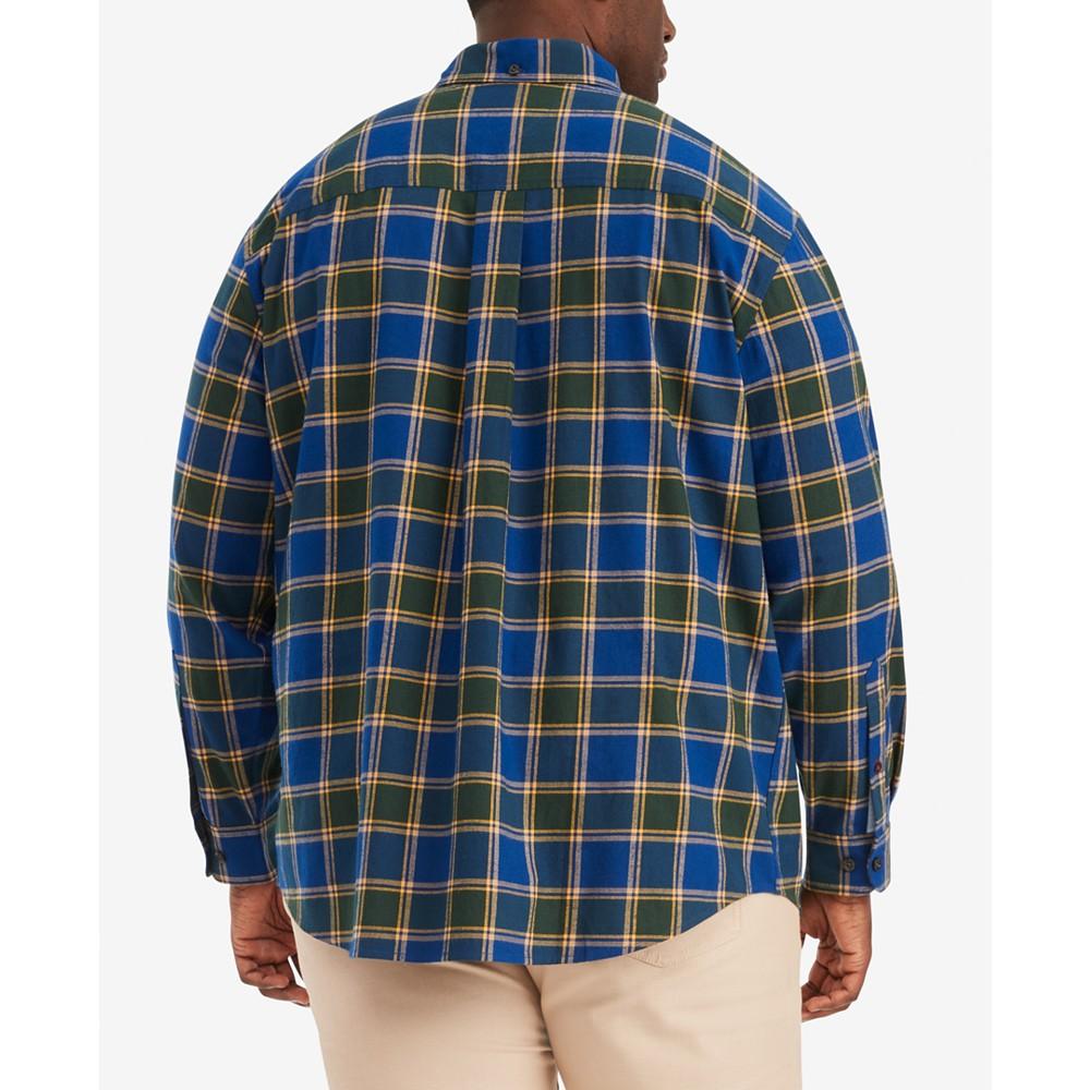 Men's Big & Tall Blakely Glen Plaid Long-Sleeve Button-Down Shirt商品第4张图片规格展示