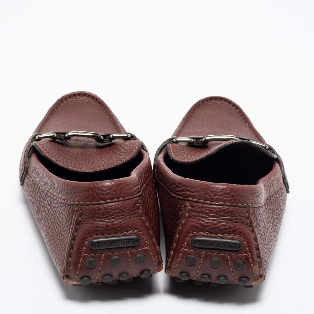 商品[二手商品] Louis Vuitton|Louis Vuitton Burgundy Leather Hockenheim Loafers Size 42.5 ,价格¥2552,第5张图片详细描述