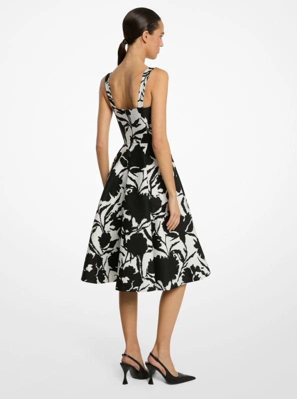 商品Michael Kors|Floral Chiné Cotton and Silk Jacquard Bustier Dress,价格¥19825,第2张图片详细描述