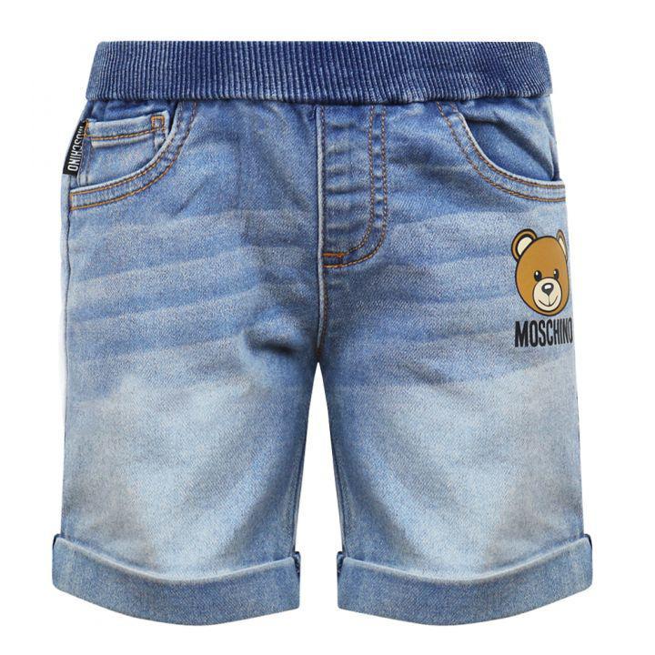 商品Moschino|Baby Jersey Blue Shorts,价格¥313,第1张图片