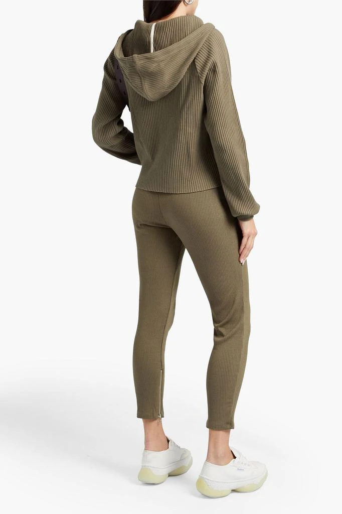 商品The Range|Alloy cropped ribbed-knit track pants,价格¥512,第1张图片