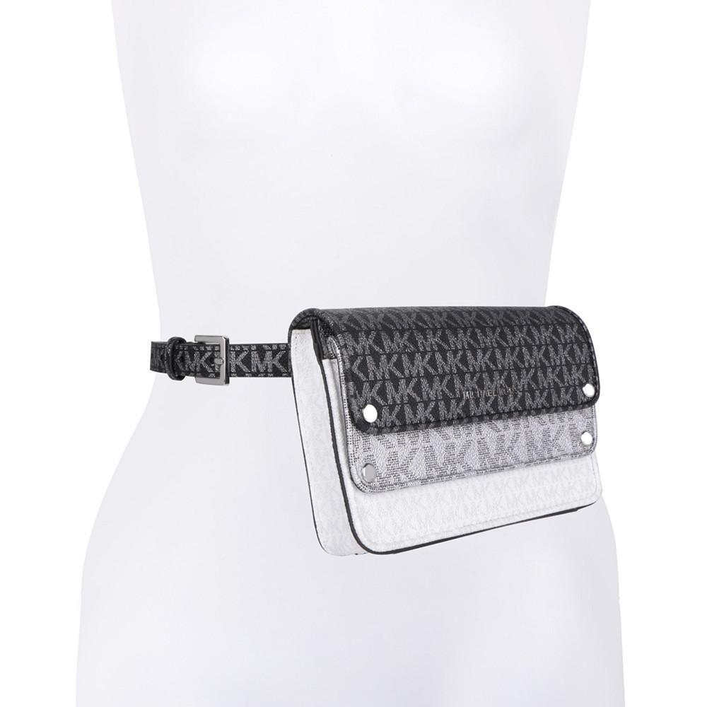 商品Michael Kors|Signature Metallic Leather Belt Bag,价格¥728,第1张图片