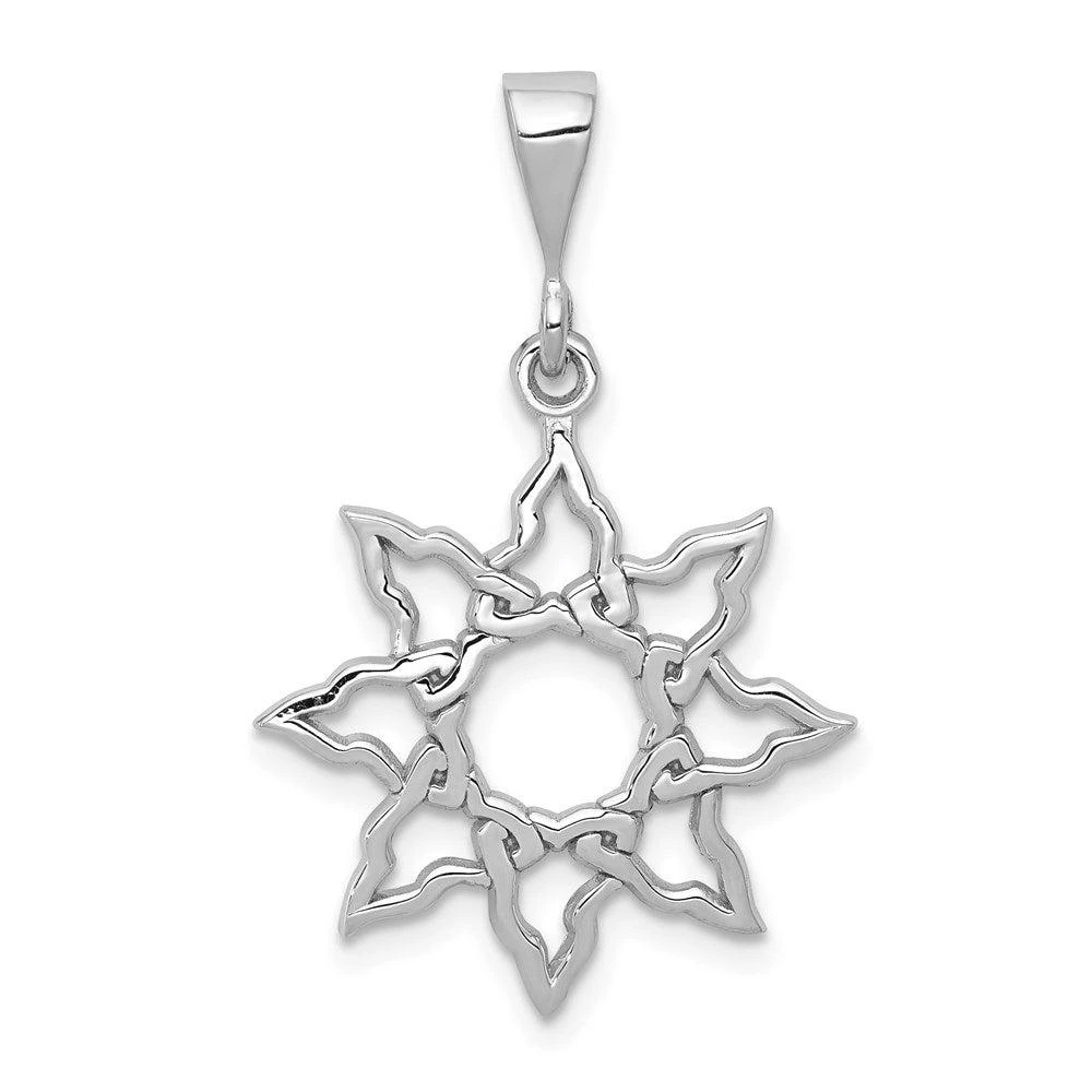 商品Diamond2Deal|14k White Gold Sun Charm,价格¥1973,第1张图片详细描述